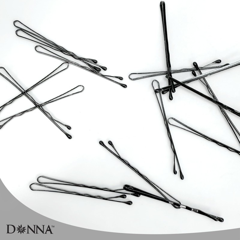 Donna 2-Inch Bobby Pins for Women - 300PCS Black Hair