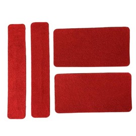 C8 Corvette Z06 Sun Visor Label Covers : Suede Decals for 2023-2025 Corvettes (Red)