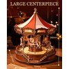 Rolife Wooden 3D Puzzles DIY Carousel Music Box with Lights