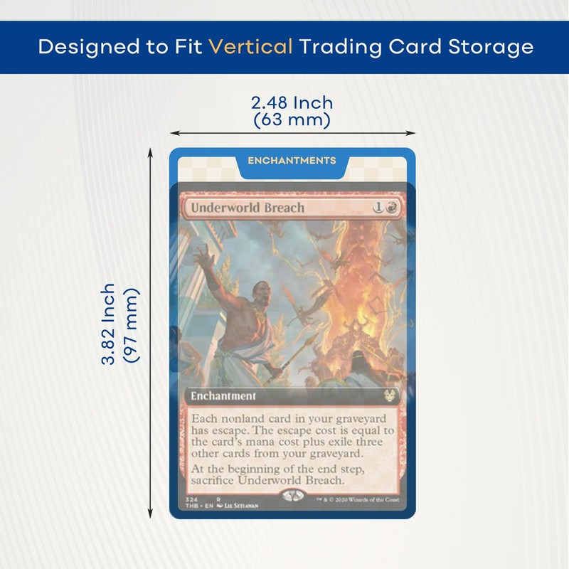 MTG Card Dividers for Storage Boxes, MTG Deck Box Dividers,