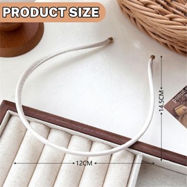 TELAIN Hairband Ladies Set, 5-Piece Leather Hairband, Comfortable And Non-Slip, Perfect For Every Occasion And All Hairstyles