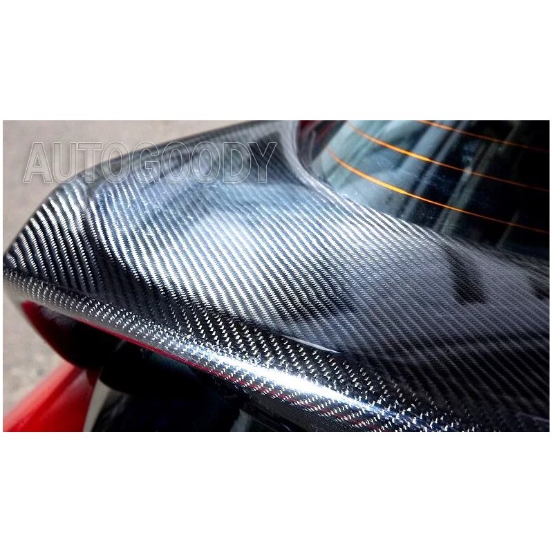 AUTOGOODY 108" x 60" Super Gloss 7D Black Carbon Fiber