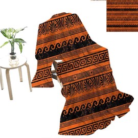 Toga Heavy Party Blanket Old Border Ornaments Sofa Plush Blanket 80" x 60"