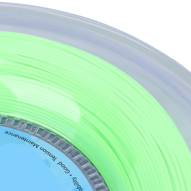 Polyester Tennis String, 200m Fluorescent Green Reel, Softness & Power,