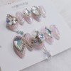 [Premium Nails] Handmade Dangle Stone Handmade Nail Tips - Skeletor