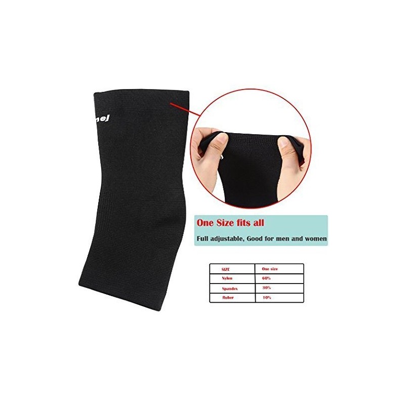 2PCS Tobillera Soporte de Tobillo Protector Pie Compresión 1Par Elástica
