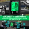 SKIKHN Digital Bicycle Computer, Speedometer Bicycle, 19 Functions Waterproof with