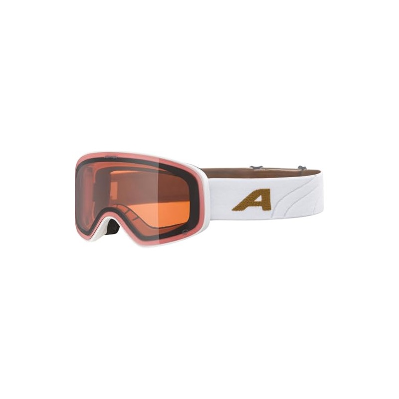 ALPINA LADIS Q Mirrored, Contrast-Enhancing OTG Ski Goggles with 100%