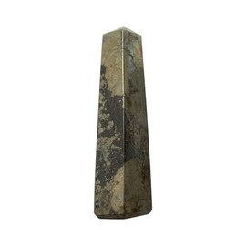 VIE Obelisk Tower, 8-10cm, Pyrite