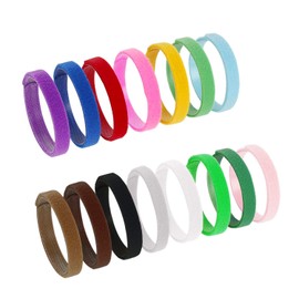 BREEZO Puppy ID Collars, 15 Colors Whelping Puppies ID Bands, Double-Sided Soft Adjustable Pet Dog Cat Collars (S-20cm)