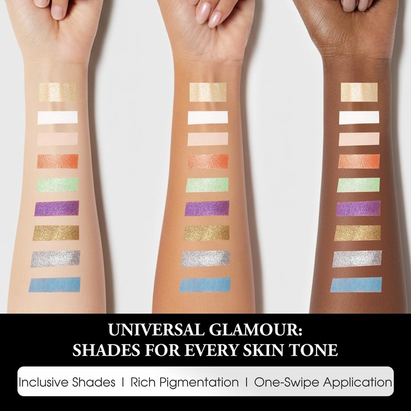 UCANBE 03 Enchanted Gemstone Baked Eye Shadow & Highlight Palette,