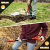 HANTOP 4-Tine Pitch Fork Garden Digging Fork Spading Fork Heavy