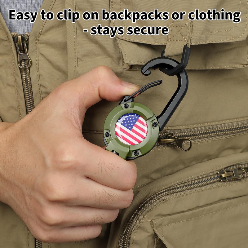 YueMiEcoUS Retractable Keychain Heavy Duty 2 Pack -27.5 inch Extended