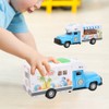 1/28 Simulation Multi Function Light Music Pull Back Toy Car