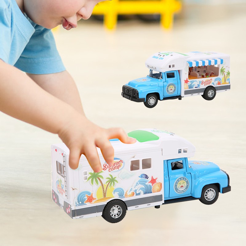 1/28 Simulation Multi Function Light Music Pull Back Toy Car