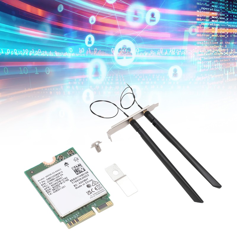 WiFi 7 Card 2.4G 574Mbps 5G 2400Mbps 6G 5800Mbps BT