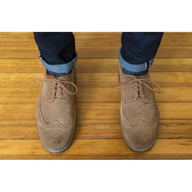 Benchmark Basics Walnut 33" Round Waxed Cotton Shoelaces | 2mm