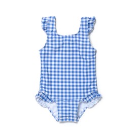 Coast & Crest One Piece Swimsuit Blue Gingham 2T