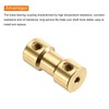 sourcing map 8Pcs 2mm to 2mm Brass Shaft Coupling Joint