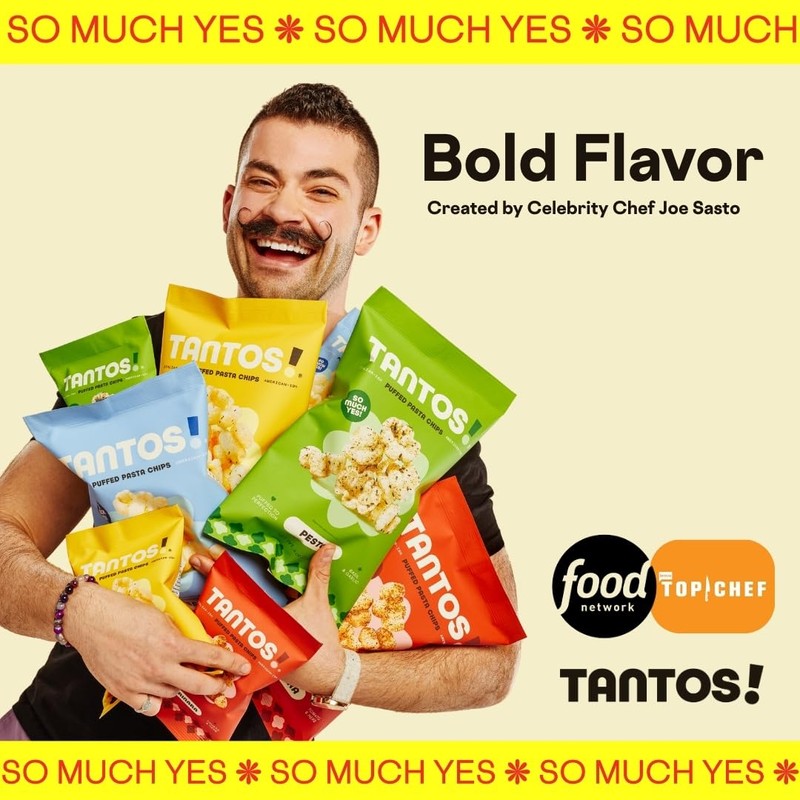 Tantos! Puffed Pasta Chips, Healthy Pasta Snack by Top Chef