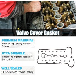 AUCERAMIC VS50769R Junta de tapa de válvula compatible con Chevy Malibu 2008-2012 2006-2011 HHR Cobalt Pontiac 2.2L 2.4L L4 DOHC 12598014