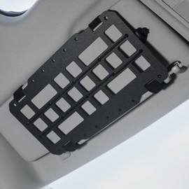 LIVANS Tactical Car Sun Visor Organizer Rigid Molle Panel Car Visor Accessories Modular Car Visor Holder Tactical Gear Molle Pouch Holders for Truck SUV Vehicle