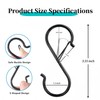 20Pcs S Hooks with Safety Buckle, 3.5 inch Heavy Duty