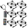 6pcs Computer Case Fan 120mm Ultra Quiet Adjustable Color RGB