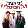 CONGRATS FIREFIGHTER Banner, Class of 2023/Congrats Grad, Fire Department Graduation