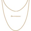 Silvadore 2mm Gold Necklace for Men Chain - Real 18k
