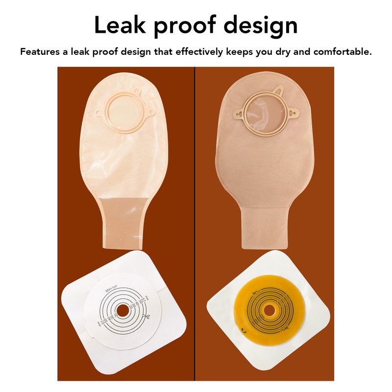 Colostomy Bag Nonwoven ABS Leak Proof Portable Ostomy Pouch for