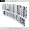 APS Stainless Steel Billet Grille Combo Compatible with 2009-2014 Maxima