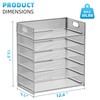 Marbrasse 2 Pack Desk Organizer with Handle, 6 Tier Paper