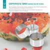 INOXPRAN Stainless Steel Cookie Cutters Set of 3 Round inoxydable-8