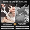 BALUCA Heavy Duty Kitchen Scissors All Purpose - Professional Stainless