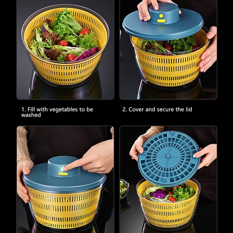 Vegetable Washing Machine Efficient Reliable Multifunctional Durable Fruit Spinner Dryer