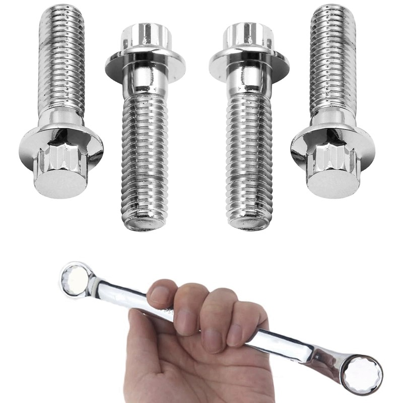 KZMPMT M10x1.5 Metric Front Brake Caliper Mounting Bolts Kit for