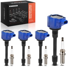 A-Premium Blue Set of 8 Ignition Coil Pack and Iridium Spark Plugs Compatible with Honda Civic 2016-2021 2.0L, Fit 2015-2019 1.5L