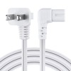 C7 Power Cord 2-Slot Non-Polarized 90 Degree Angle SPT-2 18AWG