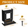 2Pcs Adjustable 4x4 Pergola Post Base for Wood Fence, 4x6