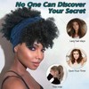 DEYNGS Short Afro Headband Wigs for Black Women Afro Curly