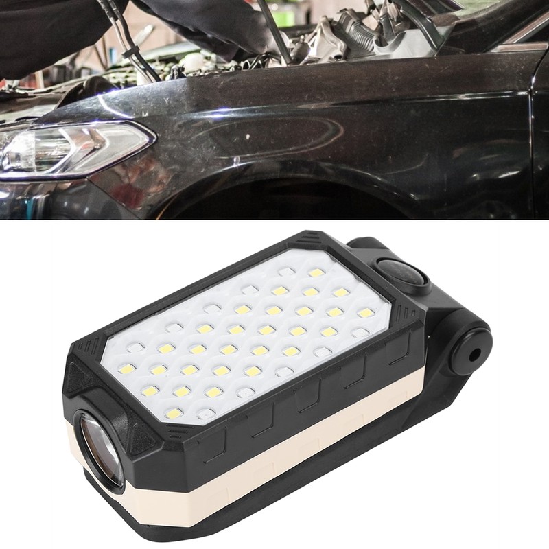 Portable LED Work Light USB Rechargeable Folding Working Lamp Flashlight