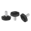 QUARKZMAN 30pcs M4 x 8mm Threaded Knobs with Knurled Handle