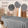 Oudain 4 Sets 3 Piece Soft Microfiber Massage Table Sheets