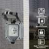 Outdoor Socket, Waterproof, Pack of 2 Outdoor Sockets, IP66 Garden