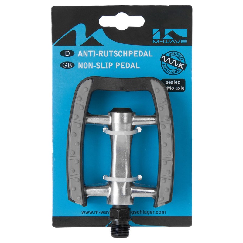 M-Wave Non-Slip Pedal - Silver