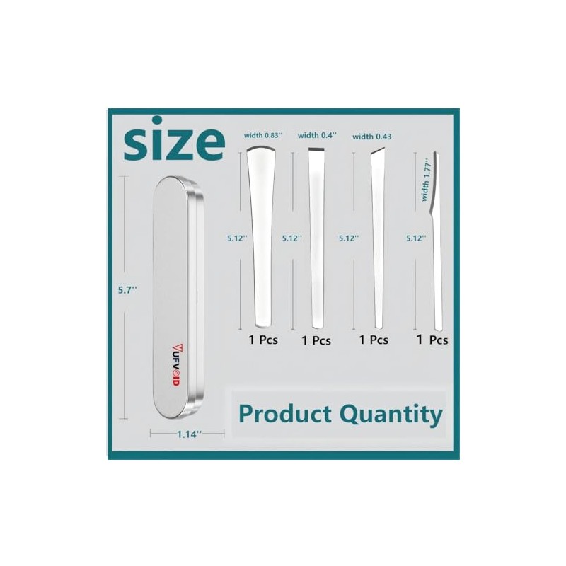 VUFVOID Professional Pedicure Knife Set for Foot Care