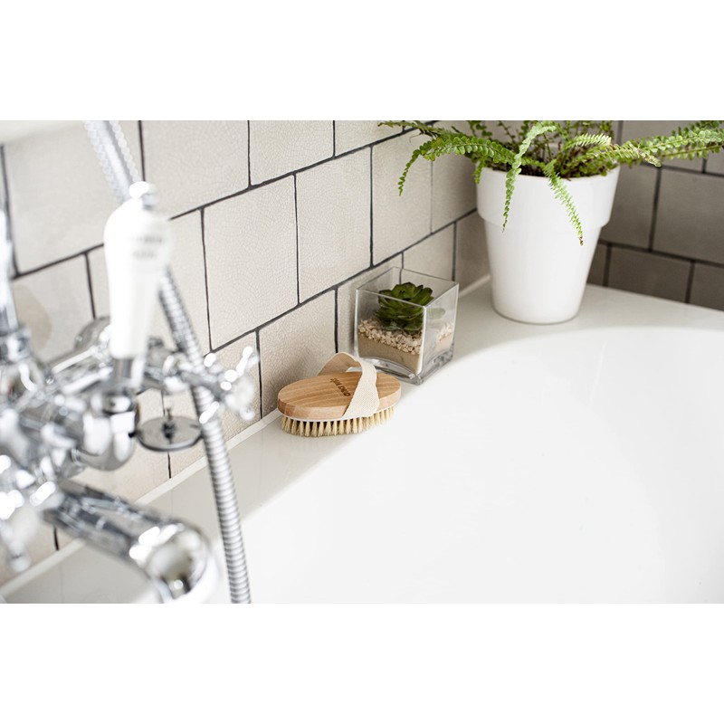 Ana Wiz™ Wooden Body Brush with Medium Natural Boar Bristles,