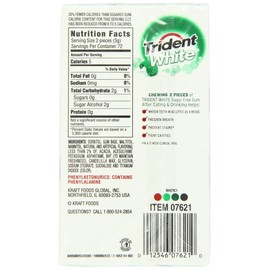 Trident White Gum - Spearmint - 9 Count