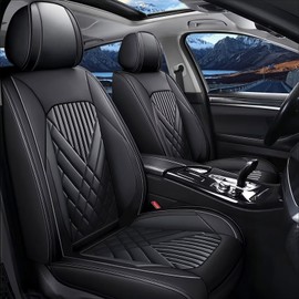 TTX LIGHTING Seat Covers Fit for Mazda 6 2010-2021 Mazda6 Full Set Car Seat Covers Waterproof Faux Leather Automotive Seat Protectors Cushion with Airbag Compatible(5 Seat,Black)